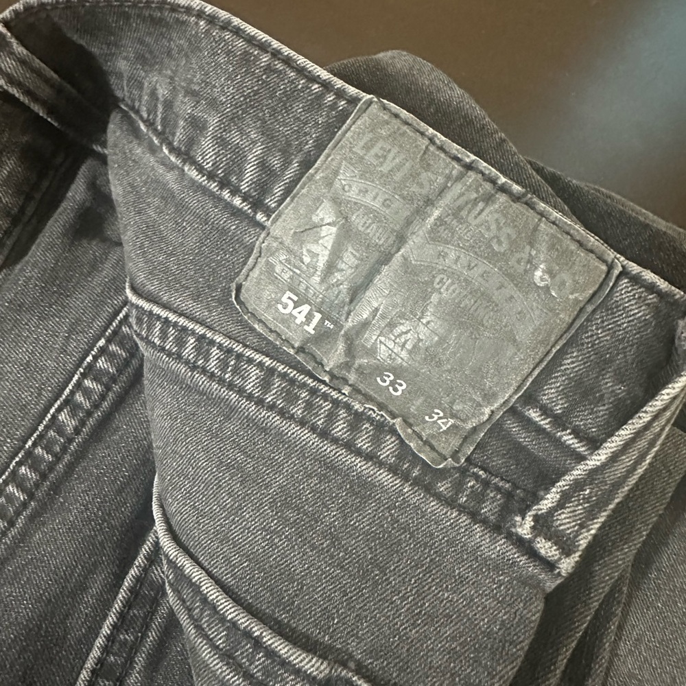 Levi’s 541 33/34 black wash/dark grey
